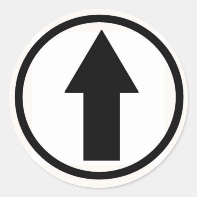 Stick it to the influence - Black Classic Round Sticker (Front)