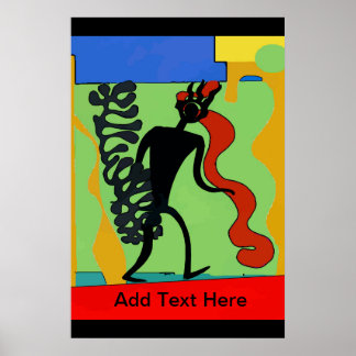 Stick Man, Add text Poster