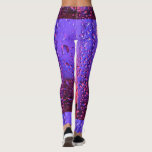 Stick Messy Sweaty Leggings<br><div class="desc">raindrops of white</div>