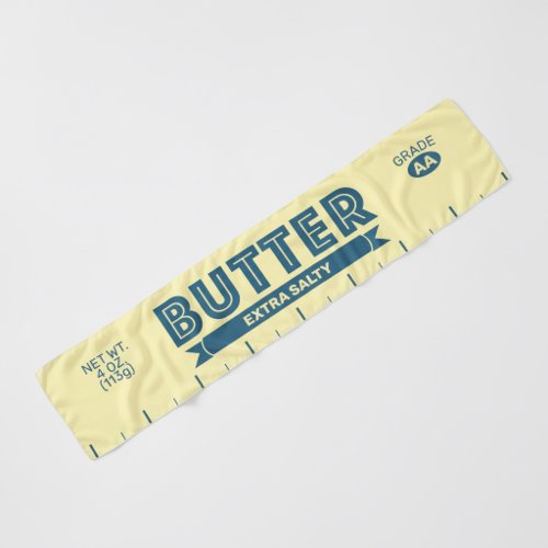 Stick of Butter Chiffon Scarf | Yellow and Blue