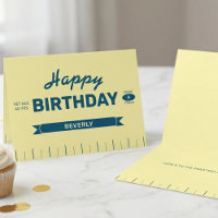 Stick of Butter Personalized Yellow Fun Birthday
