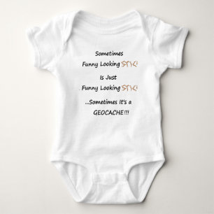 Stick or Geocache Baby Bodysuit
