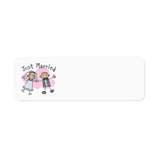 Stick People Just Married Label (Front)