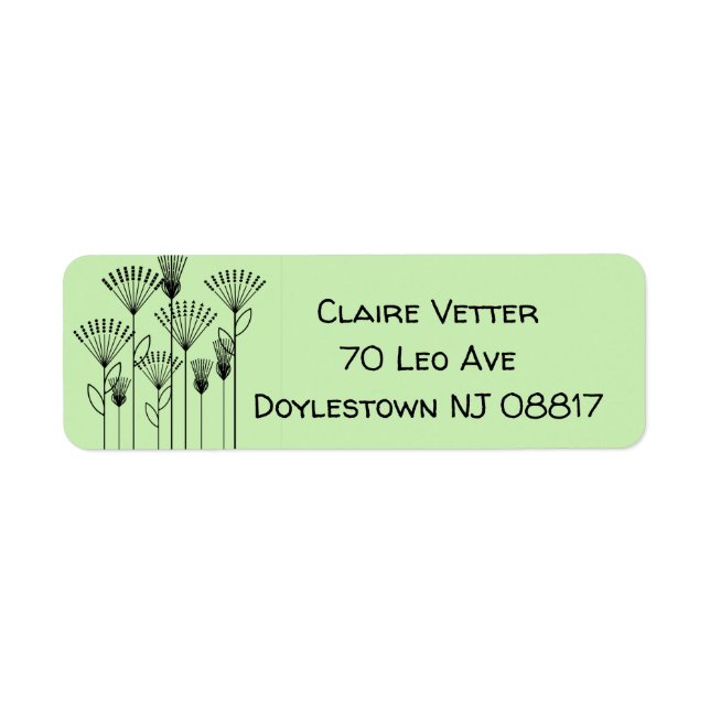 Stick Plants Label (Front)