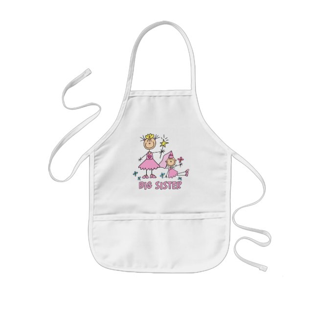 Stick Princess Duo Big Sister Kids' Apron (Front)