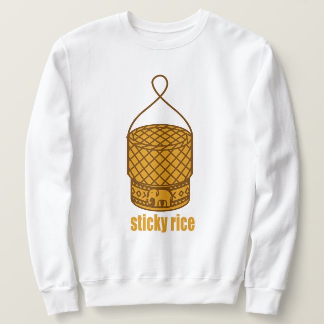 stick rice basket sweatshirt (Design Front)