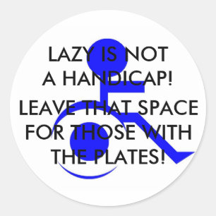 STICK THAT MESSAGE WHERE IT BELONGS! CLASSIC ROUND STICKER