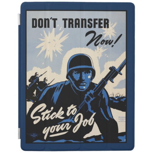 Stick to the Job American Warriors on Battlefield iPad Smart Cover