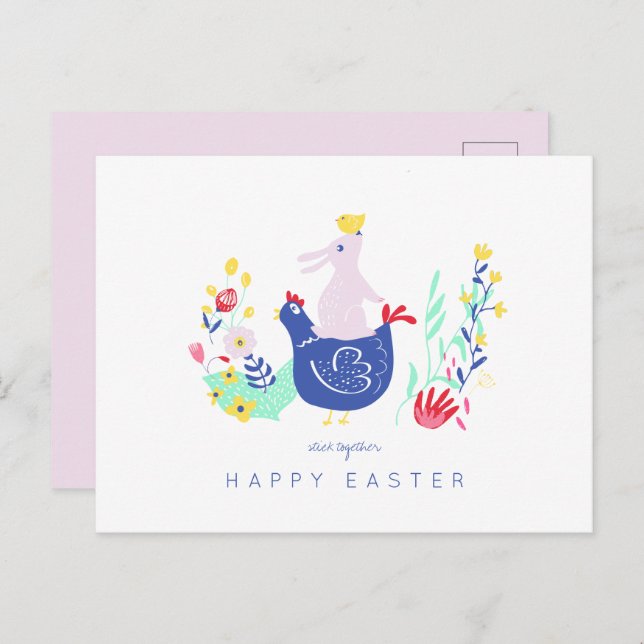 Stick Together Easter Postcard (Front/Back)