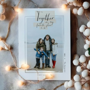 Stick Together Holiday Photo Card