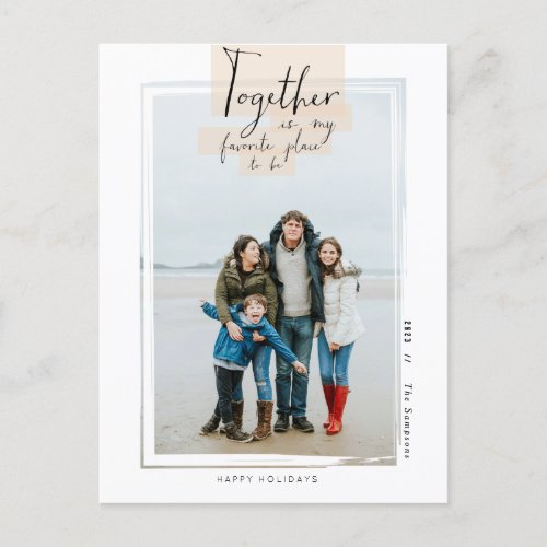 Stick Together Holiday Photo Card