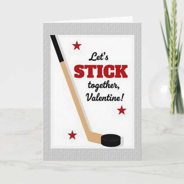 Stick Together Valentine Card (Front)
