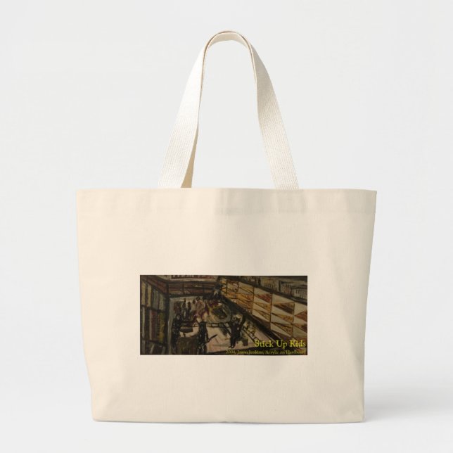 stick up kids large tote bag (Front)