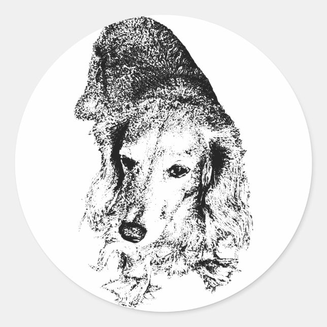 Stick With It – Dachshund Classic Round Sticker (Front)