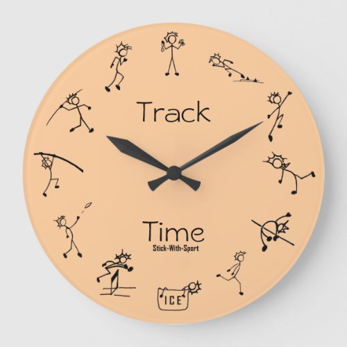Stick With Sport Track Time Decathlon Clock