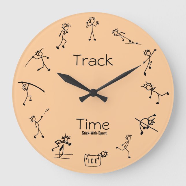 Stick With Sport Track Time Decathlon Clock (Front)