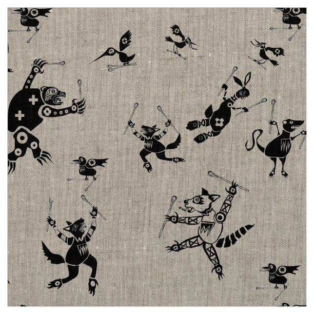 Stickball Cherokee Large Fabric (Swatch)