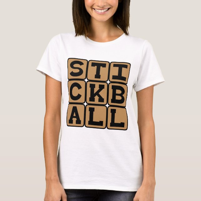 Stickball, Street Baseball T-Shirt (Front)