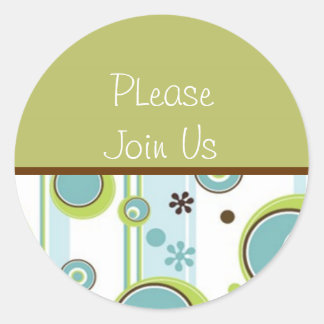 Please Join Us Stickers | Zazzle