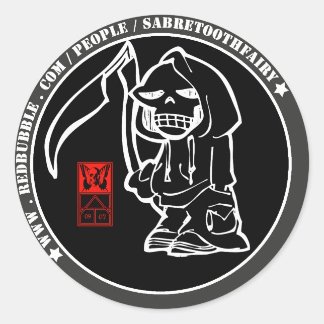 sticker2 classic round sticker (Front)