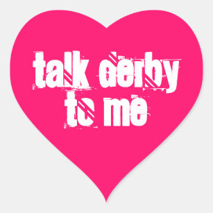 Sticker 20-Pack: Talk Derby to Me Heart