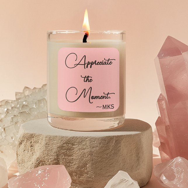 Sticker 3-in Pink Monogram & Positive Affirmation (Creator Uploaded)