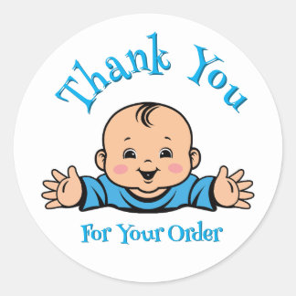sticker baby thank you for your order