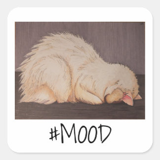Sticker: Bad Mood! Square Sticker