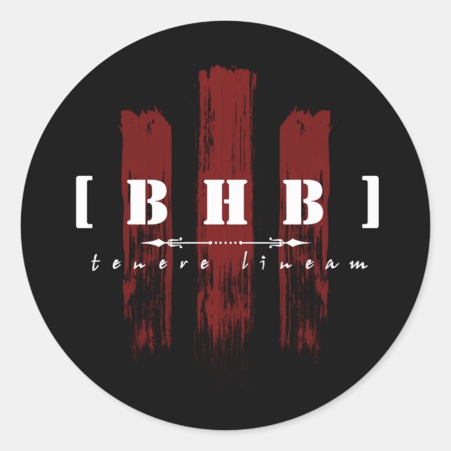 Sticker : Black / Colored Stripes (Front)