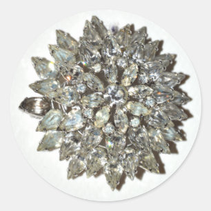 Sticker Bling Rockabilly Starburst Vintage Brooch