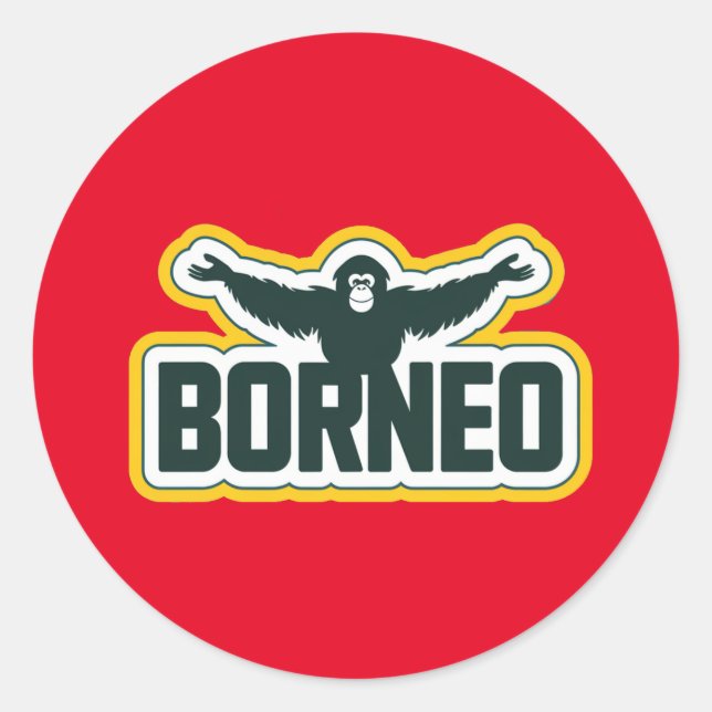 Sticker Borneo (Front)
