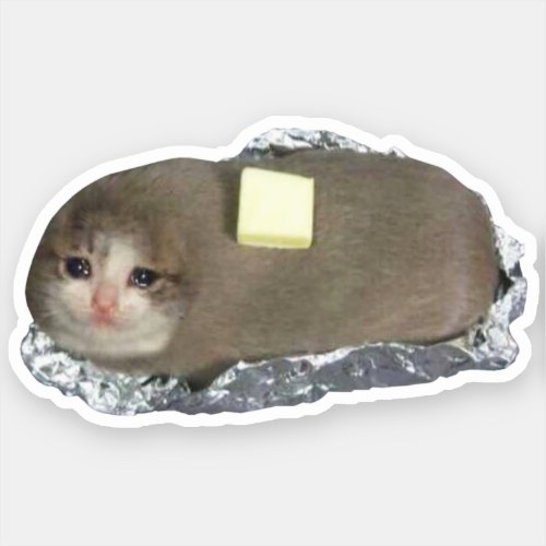 Sticker Butta Cat Meme