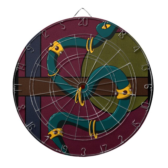 Sticker Carré Snake Dart Board (Front)