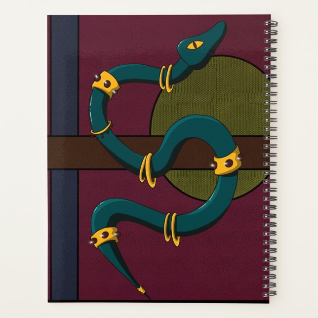 Sticker Carré Snake Planner (Back)