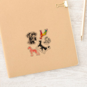 Sticker Carsticker Great Dane Collection