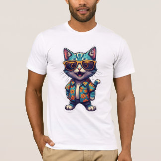 Sticker cat T-Shirt