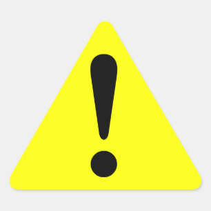 Sticker Caution Sticker Exclamation Equipment Work