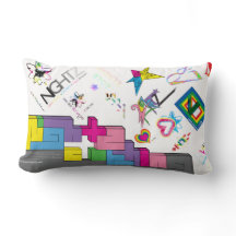 Sticker [CMYK/RNBW] Throw Pillow