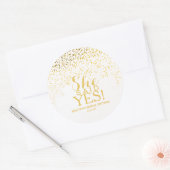 Sticker - Confetti Bridal Shower - She Said Yes! (Envelope)