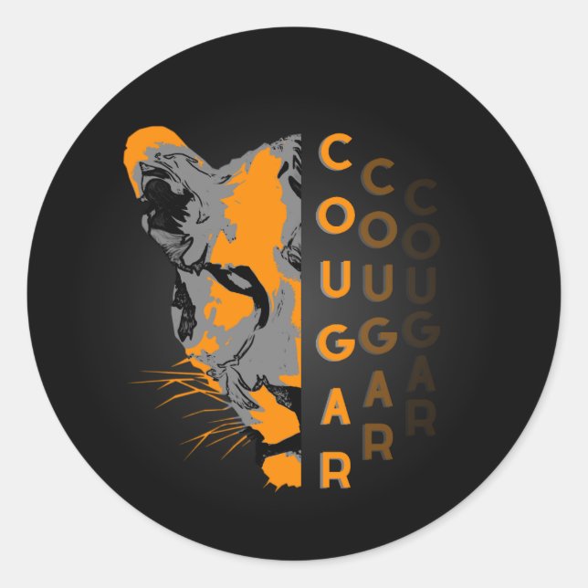 sticker Custom cougar (Front)