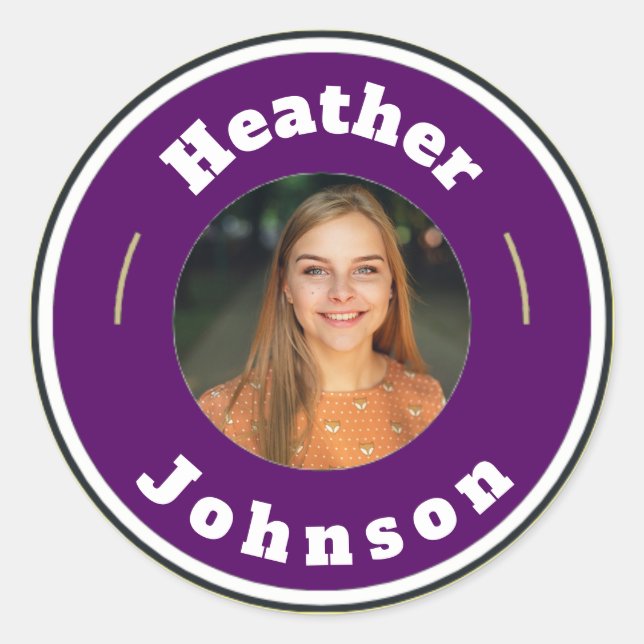 Sticker - Custom Personalized (add name & photo) (Front)