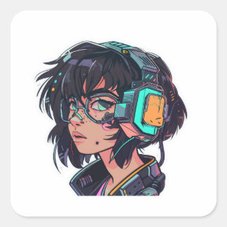 Sticker Cyberpunk Human