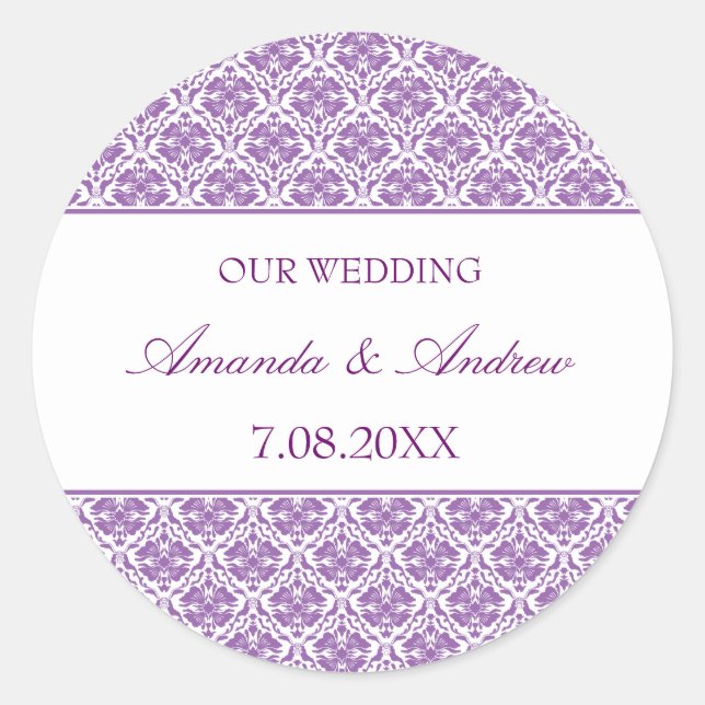 Sticker ~ Damask Stripe 12 (Front)