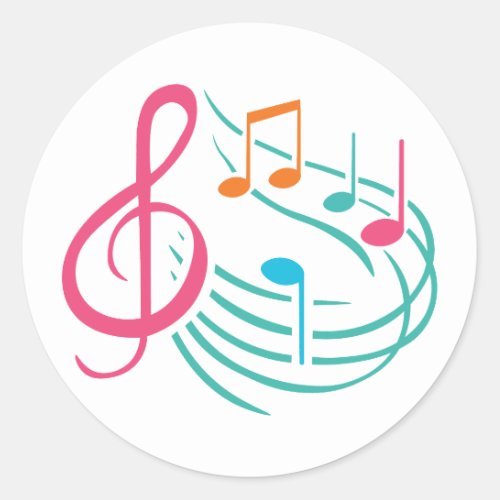 sticker design of Music