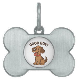 Sticker Dog 🐶   Cute Cartoon Pup with Fun Vibes Pet ID Tag