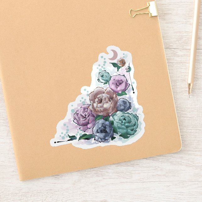 Sticker✩Doodles™ | Peony Sticker (Notebook)