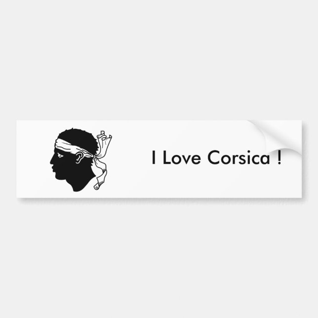 Sticker Flag of Corsica, France (Front)