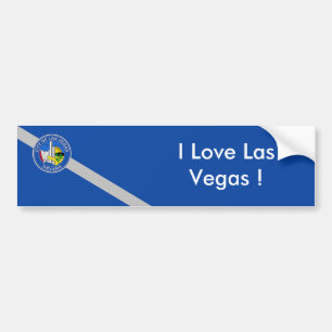 Sticker Flag of Las Vegas City, U.S.A.