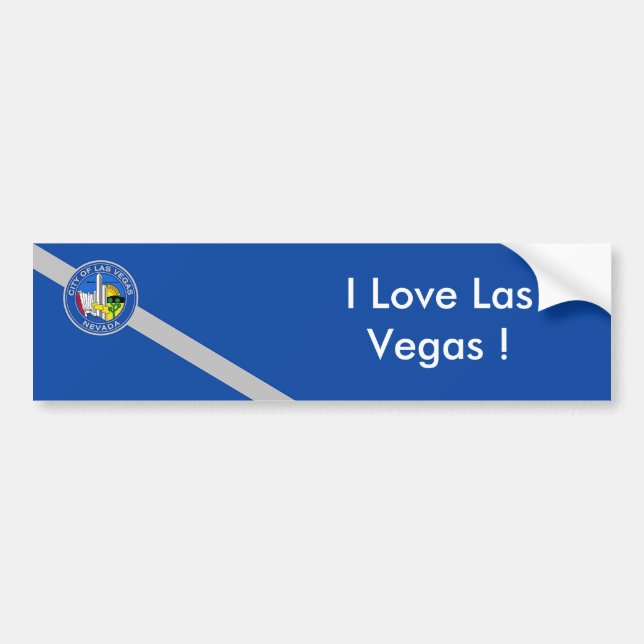 Sticker Flag of Las Vegas City, U.S.A. (Front)