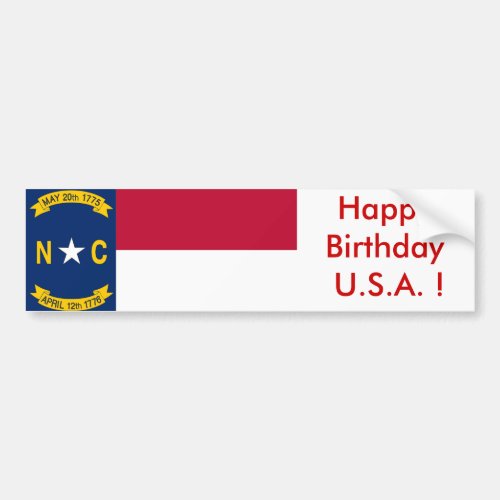 Sticker Flag of North Carolina